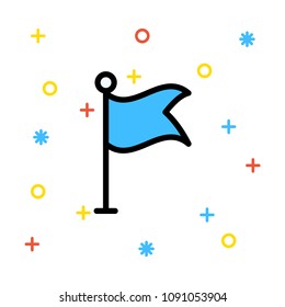 flag sign goal 