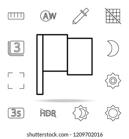 Flag sign icon. Image icons universal set for web and mobile