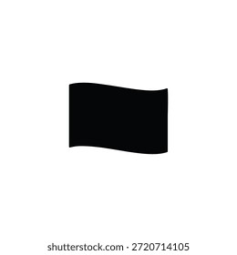 Diseño de ilustración plana de Vector de silueta de bandera.