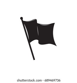 Flag Silhouette Vector Sign Symbol