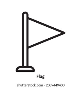Flag. simple icon design, best used for banner, flayer, or web application. Editable stroke with EPS 10 file format