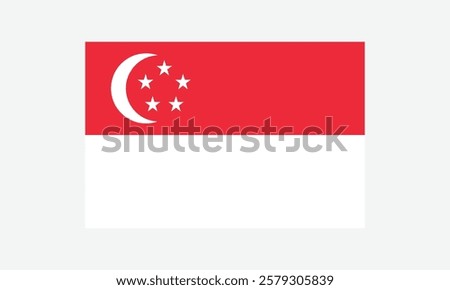 Flag of Singapore logo vector