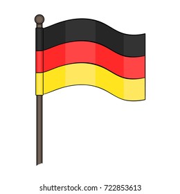 Flag, single icon in cartoon style.Flag vector symbol stock illustration web.