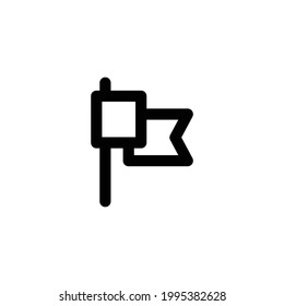 Flag Single Icon For Web,Mobile app, presentation , EPS 10 editable Stroke