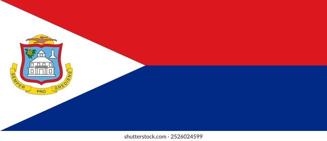 Bandera de Sint Maarten, versión larga, Imágenes vectoriales