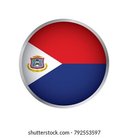 Flag of Sint Maarten (Round icon)