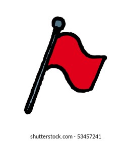 Flag sketch. Vector