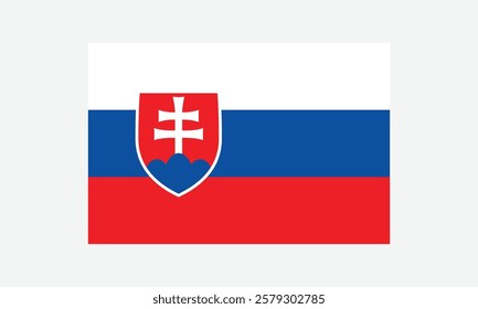 Flag of Slovakia logo vector