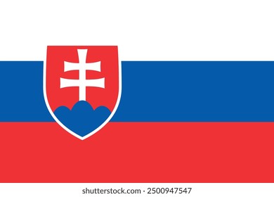The flag of Slovakia, vector design