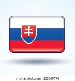 Flag of Slovakia, vector illustration