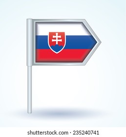 Flag of Slovakia, vector illustration