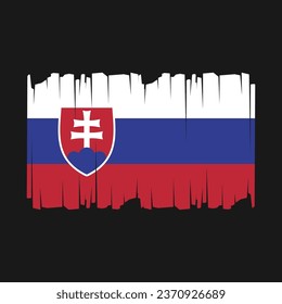 Flag of Slovakia Vector Illustration
