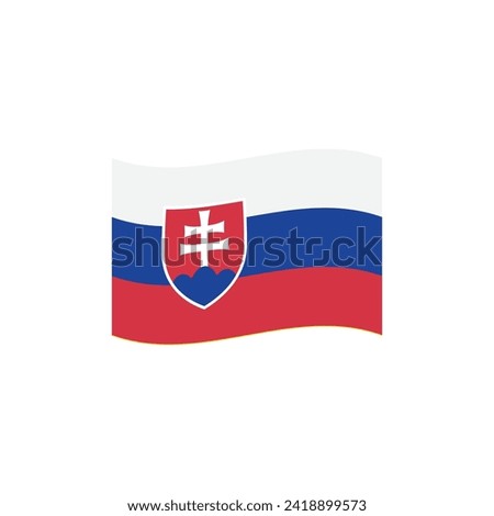 Flag of Slovakia vector symbol