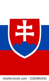 flag of slovakia vertical wallpaper