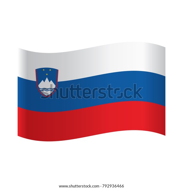 Flag Slovenia Raster Version National Flag Stock Vector Royalty