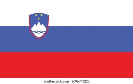 Flag of Slovenia vector format eps