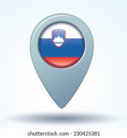 Flag of Slovenia, vector illustration