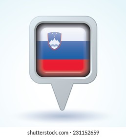 Flag of Slovenia, vector illustration