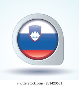 Flag of Slovenia, vector illustration