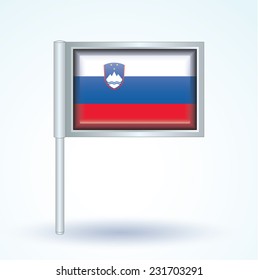 Flag of Slovenia, vector illustration