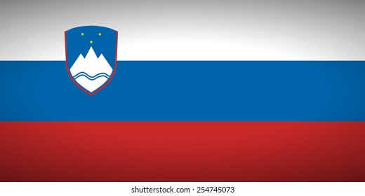 Flag of Slovenia. Vector illustration.