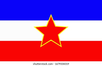 Flag Of The Socialist Federal Republic Of Yugoslavia