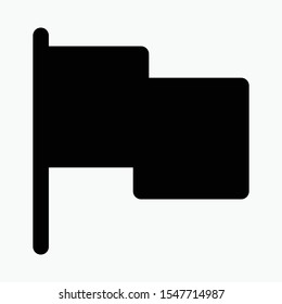 flag solid icon. Symbol. Vector illustration.