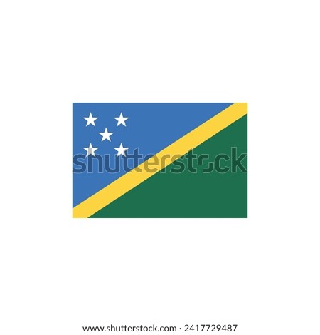 flag of Solomon Islands vector symbol