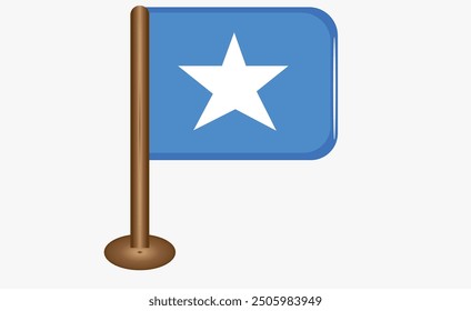 Bandera de Somalia en la 3d Imagen de Vector