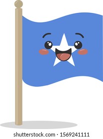 Flag of Somalia. cute vector illustration for sticker