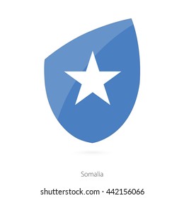 Flag of Somalia. Somalian Rugby flag. Vector Illustration.