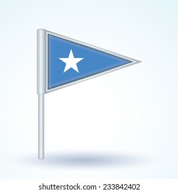 Flag of Somalia, vector illustration
