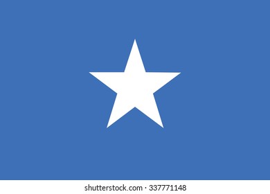 Flag of Somalia. Vector illustration.