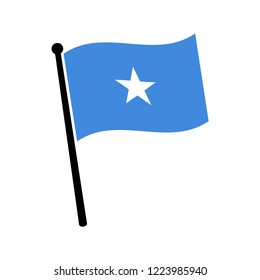 Flag of Somalia , Somalia flag waving