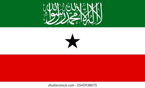 Flag of Somaliland, 16:9 Format, Somaliland Flag, Vector Images