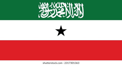 Flag of Somaliland - Vector illustration.