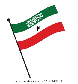 Flag of Somaliland,Somaliland Flag Icon vector illustration