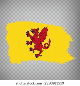 Flag Somerset from brush strokes. Flag Somerset on transparent background for your web site design, logo, app, UI.  UK. Stock vector.  EPS10.