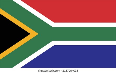 Flag of South Africa vector illustration