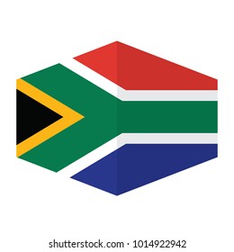 flag of South Africa,vector illustration of South Africa flag, official colors and proportion correctly. National Flag of South Africa, A Flag Illustration within a Sign of the country of South Africa