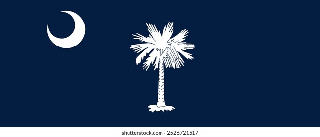 Bandeira da Carolina do Sul, versão longa, Vetor Images
