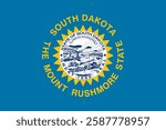 Flag of South Dakota, 3:2 Format, South Dakota Flag