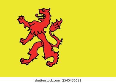 Bandeira de South Holland Province, Netherlands