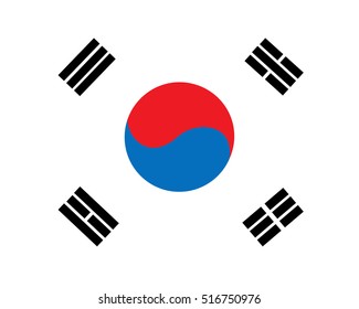 Flag of South Korea.