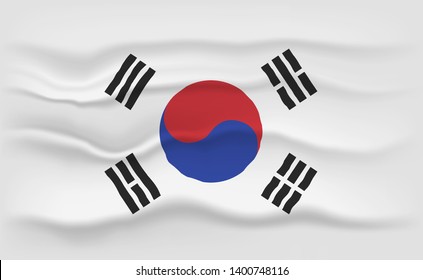 Flag of South Korea background