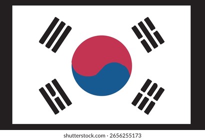Flag of South Korea vector file