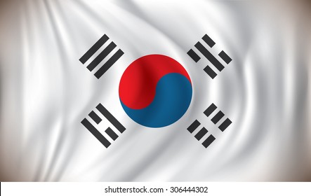 Flag of South Korea - vector illustration