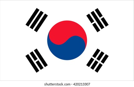 Flag of South Korea vector image