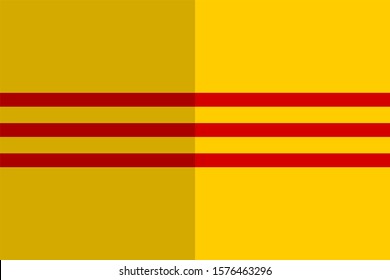 flag of south vietnam shiny. vector background