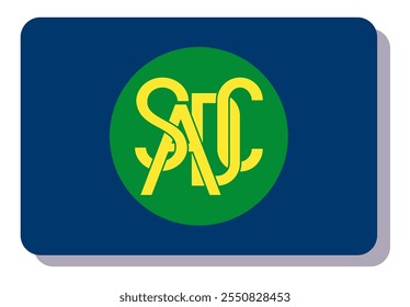 Flag of Southern African Development Community. Vector illustration